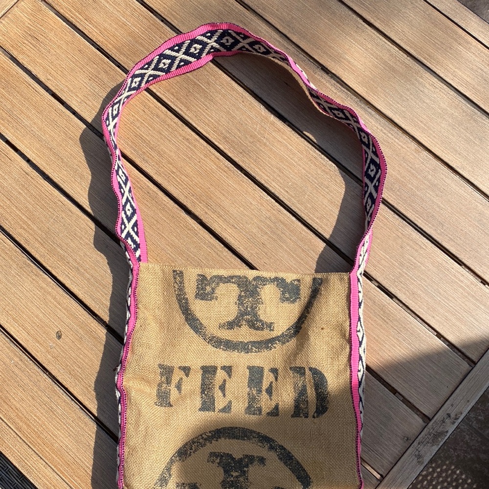 Tory Burch / Holt Renfrew collab - cross-body “Feedbag”.  Excellent condition.